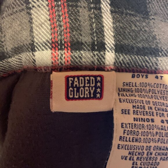Boys Toddler Plaid Shirt Faded Glory Size 4T - Picture 3 of 4